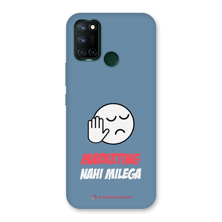 Marketing Nahi Milega SteelBlue Back Case for Realme 7i
