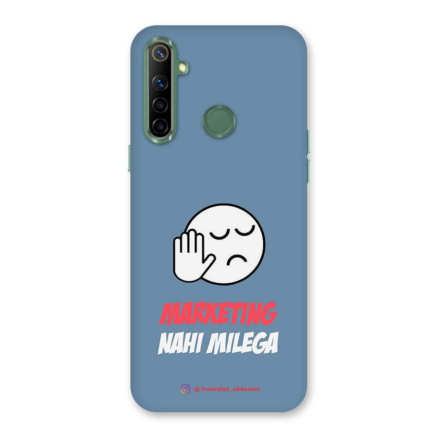 Marketing Nahi Milega SteelBlue Back Case for Realme Narzo 10