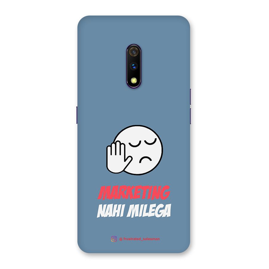 Marketing Nahi Milega SteelBlue Back Case for Realme X