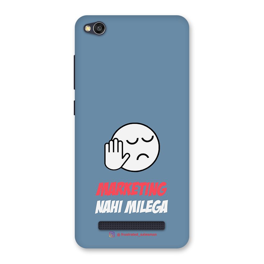 Marketing Nahi Milega SteelBlue Back Case for Redmi 4A
