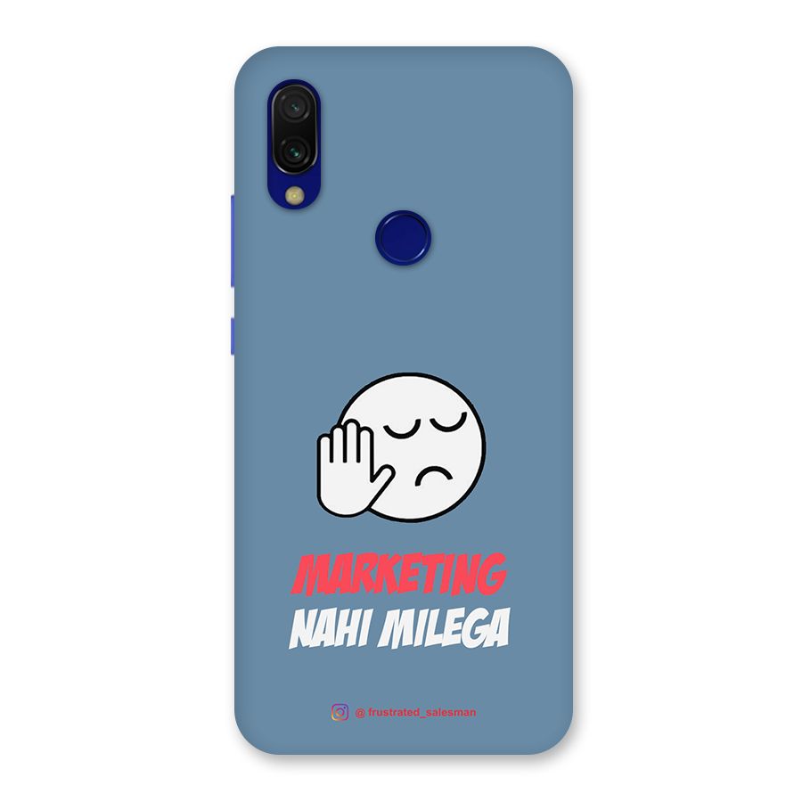 Marketing Nahi Milega SteelBlue Back Case for Redmi 7