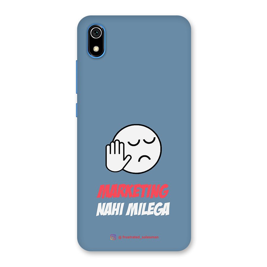 Marketing Nahi Milega SteelBlue Back Case for Redmi 7A