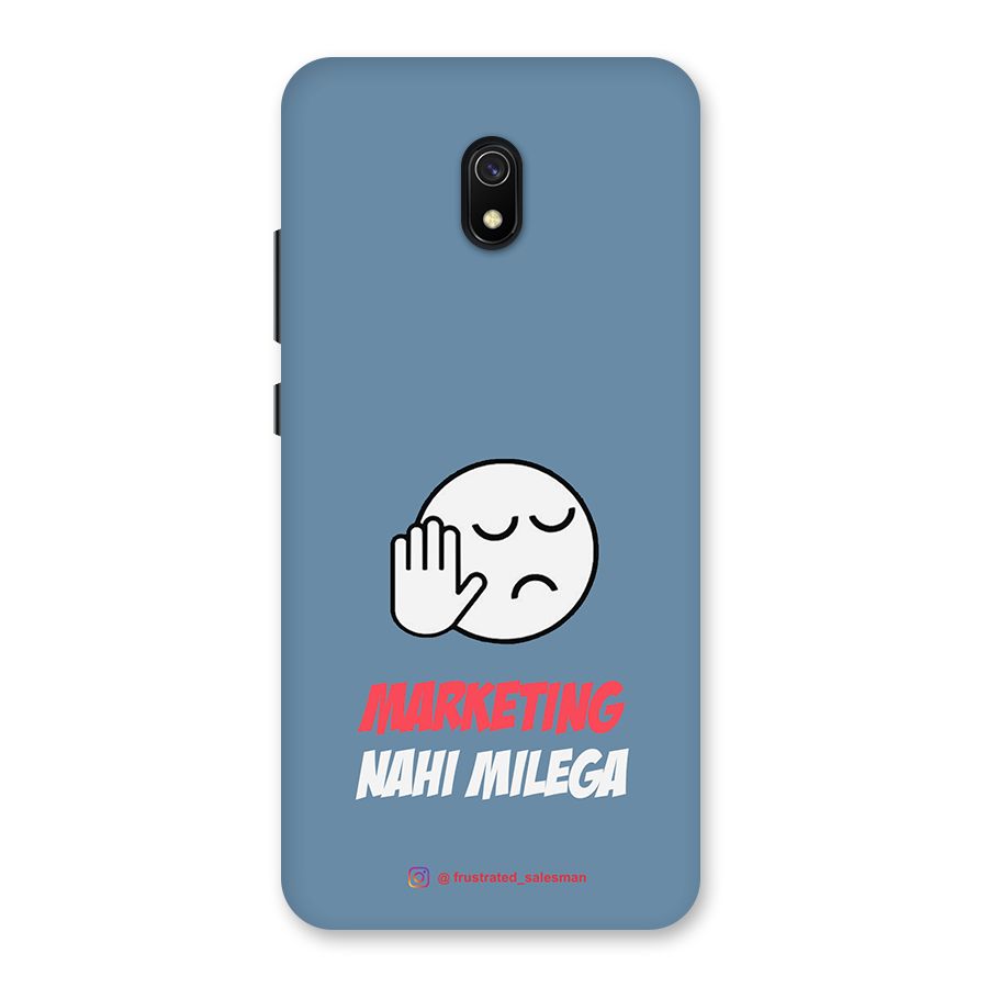 Marketing Nahi Milega SteelBlue Back Case for Redmi 8A