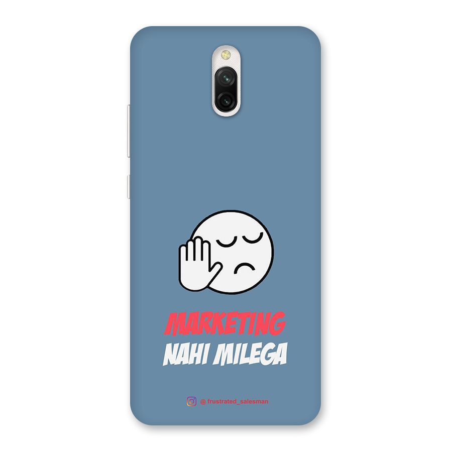 Marketing Nahi Milega SteelBlue Back Case for Redmi 8A Dual