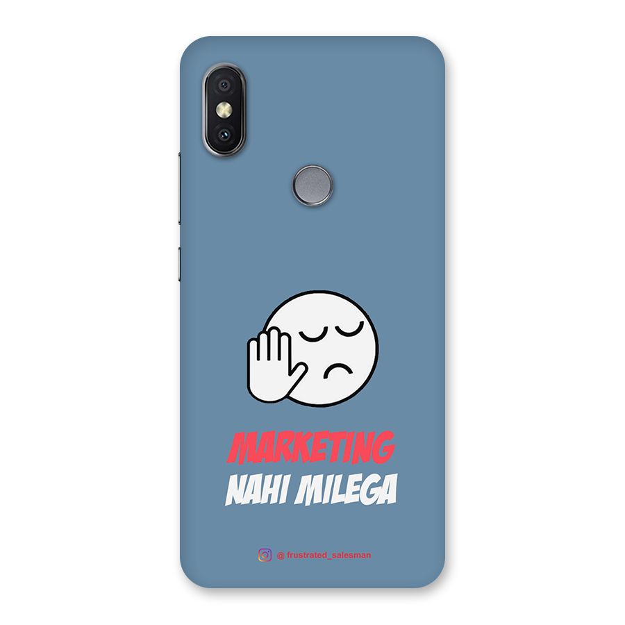 Marketing Nahi Milega SteelBlue Back Case for Redmi Y2