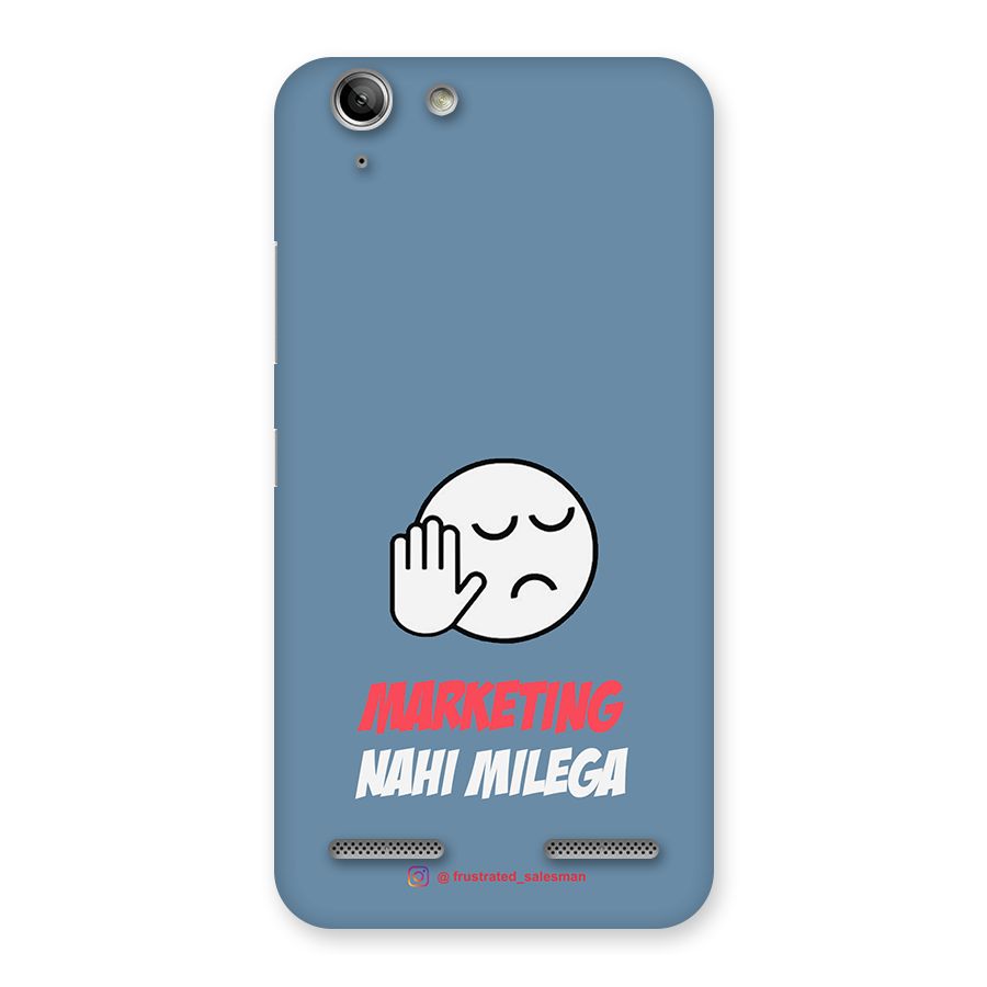 Marketing Nahi Milega SteelBlue Back Case for Vibe K5