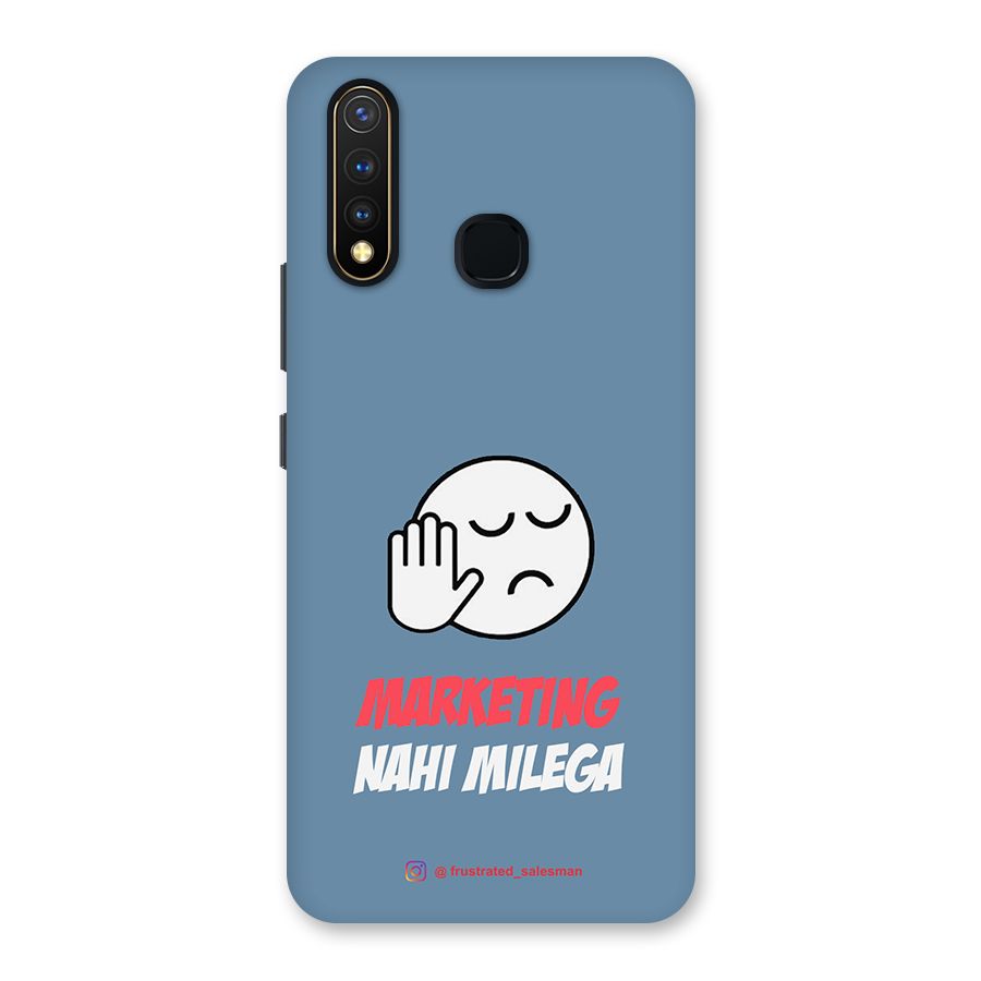 Marketing Nahi Milega SteelBlue Back Case for Vivo U20