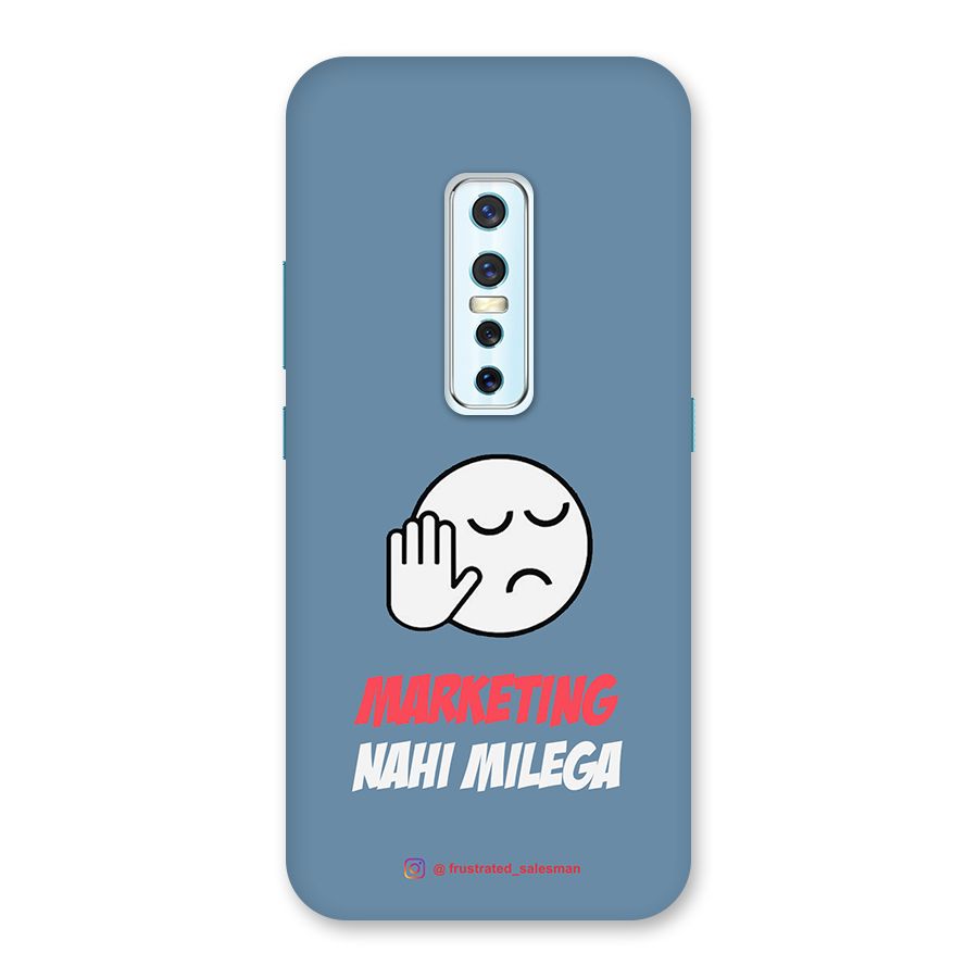 Marketing Nahi Milega SteelBlue Back Case for Vivo V17 Pro