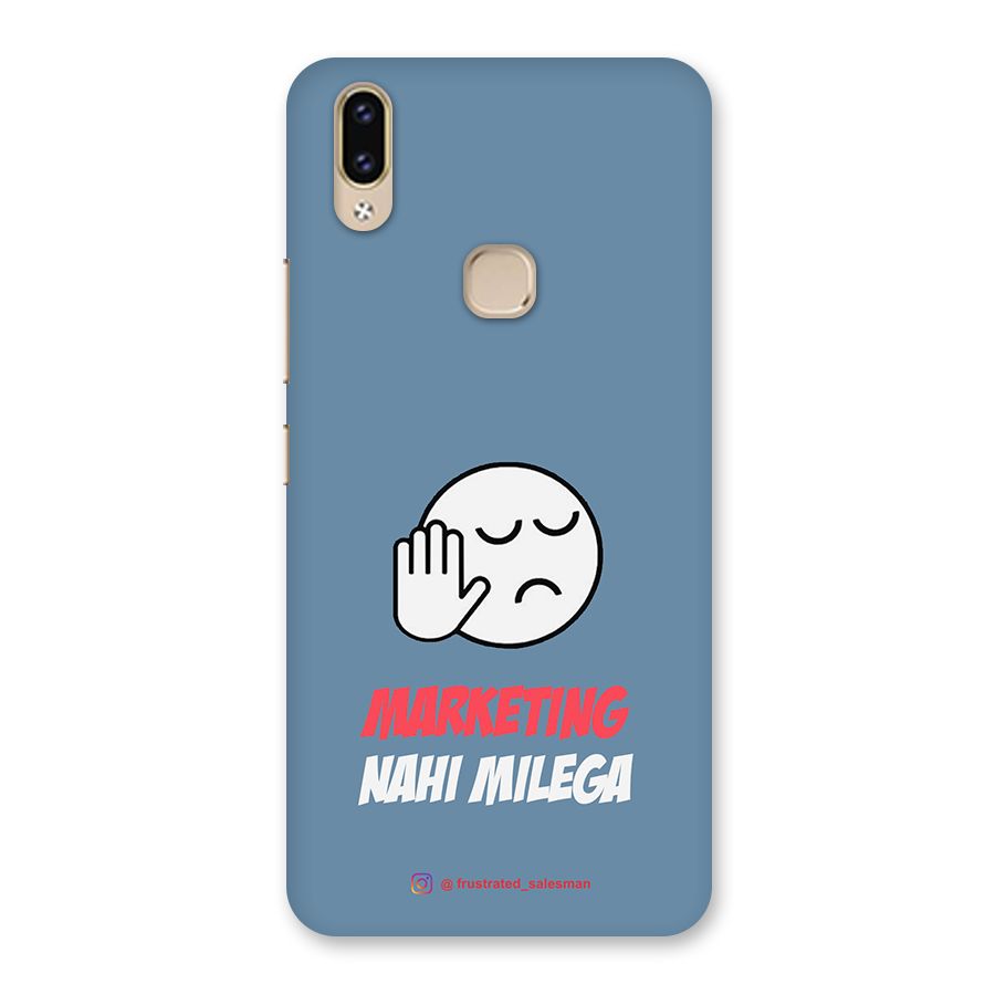 Marketing Nahi Milega SteelBlue Back Case for Vivo V9