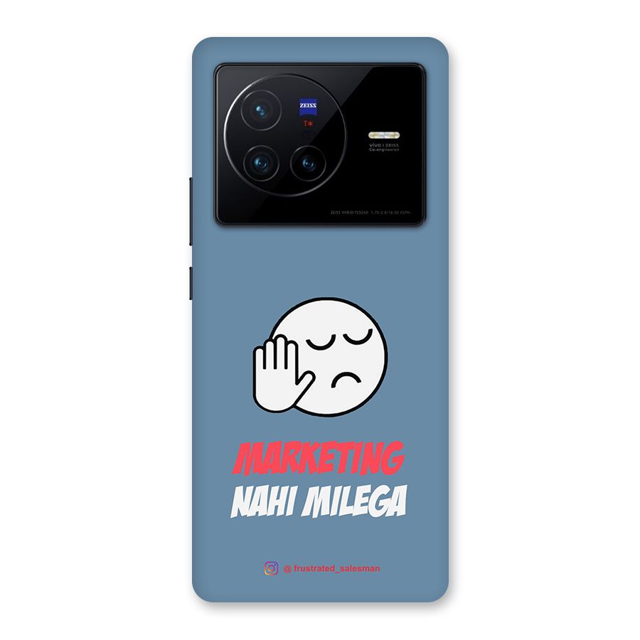 Marketing Nahi Milega SteelBlue Back Case for Vivo X80