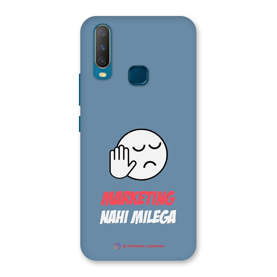 Marketing Nahi Milega SteelBlue Back Case for Vivo Y11
