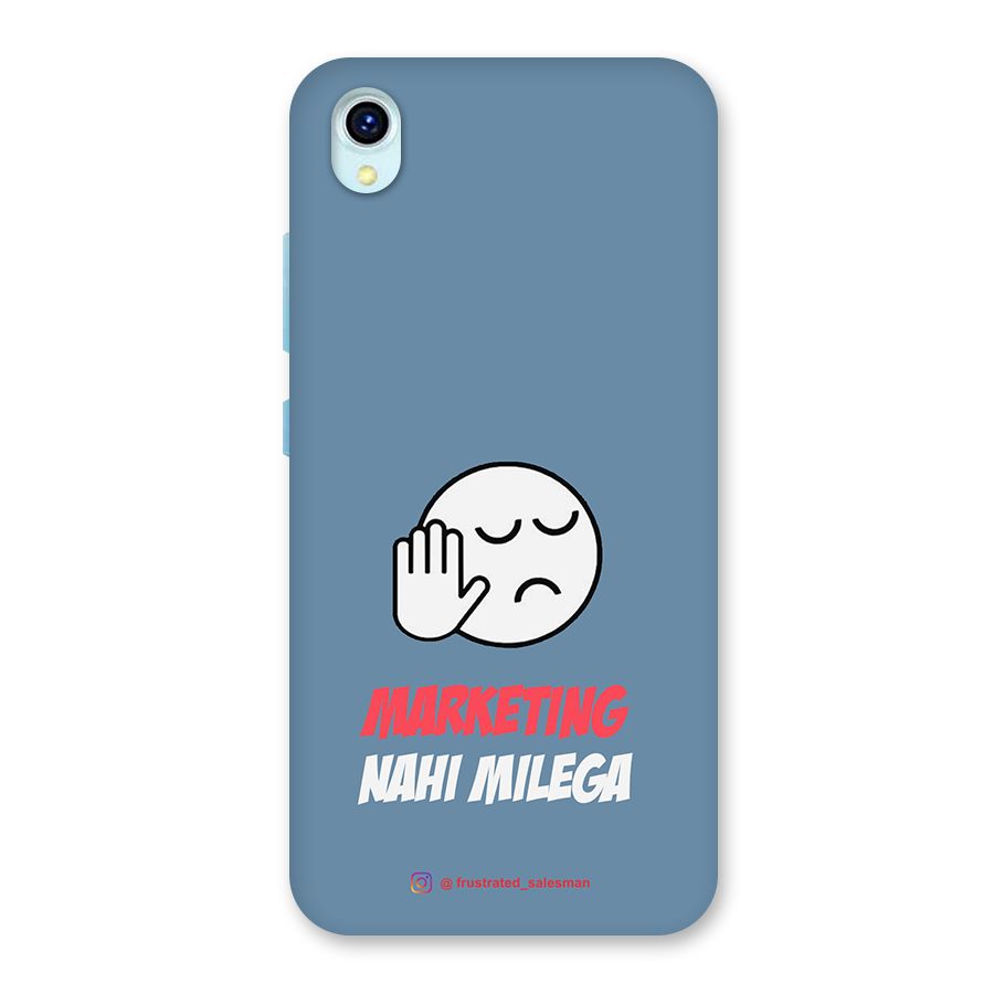 Marketing Nahi Milega SteelBlue Back Case for Vivo Y1s