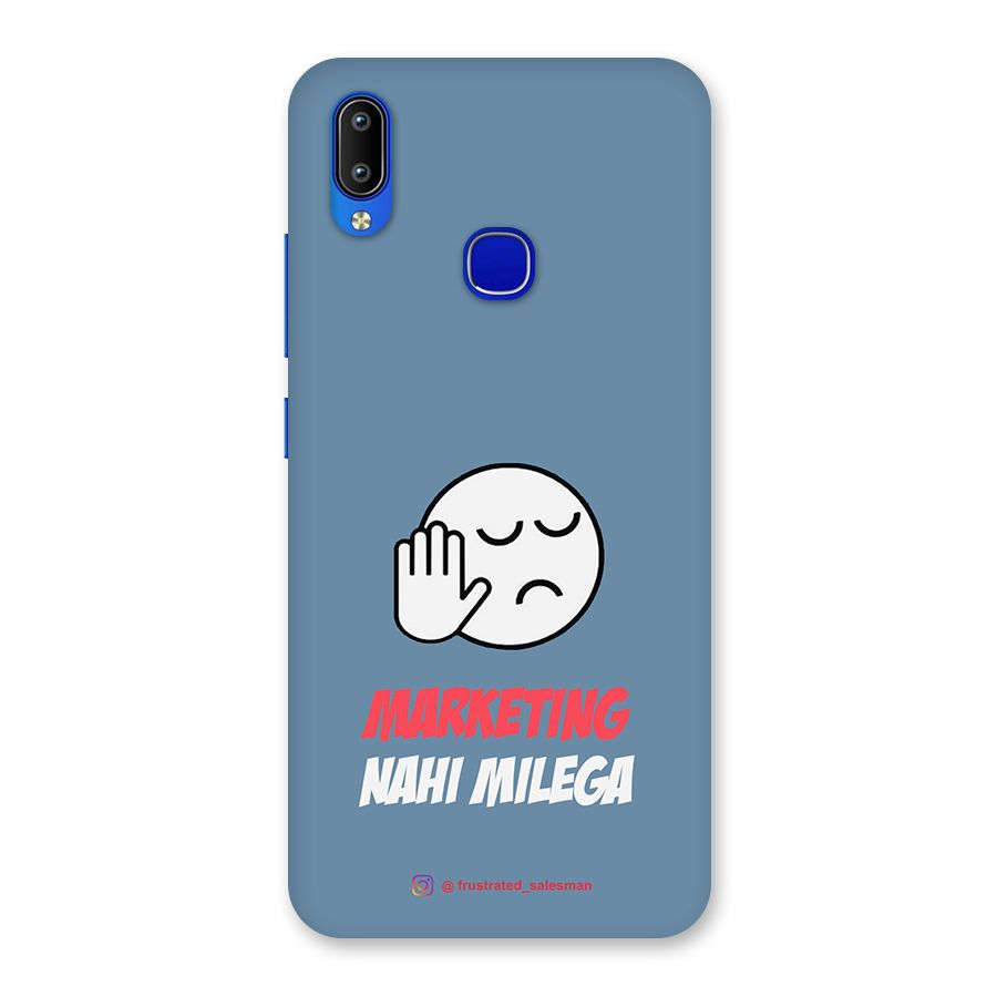 Marketing Nahi Milega SteelBlue Back Case for Vivo Y91