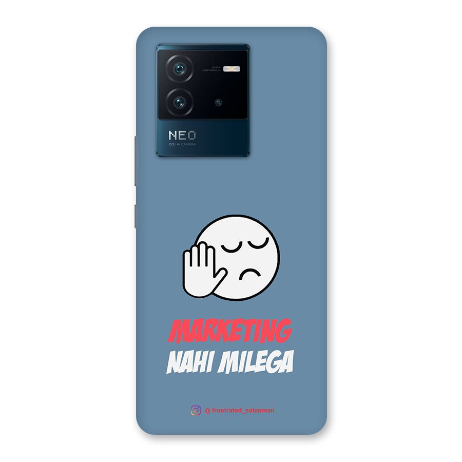 Marketing Nahi Milega SteelBlue Back Case for Vivo iQOO Neo 6 5G