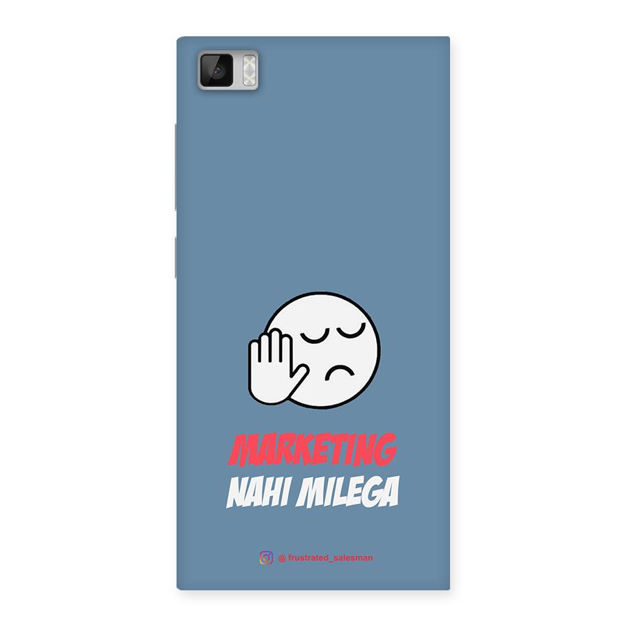 Marketing Nahi Milega SteelBlue Back Case for Xiaomi Mi3