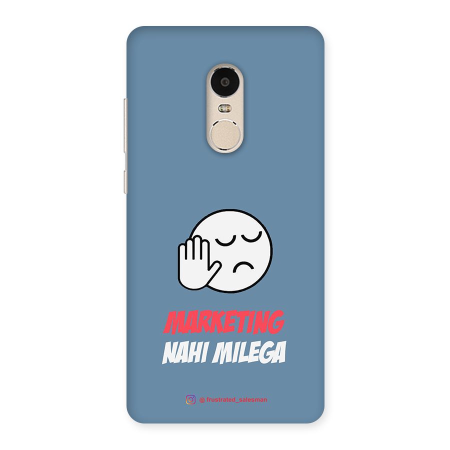 Marketing Nahi Milega SteelBlue Back Case for Xiaomi Redmi Note 4
