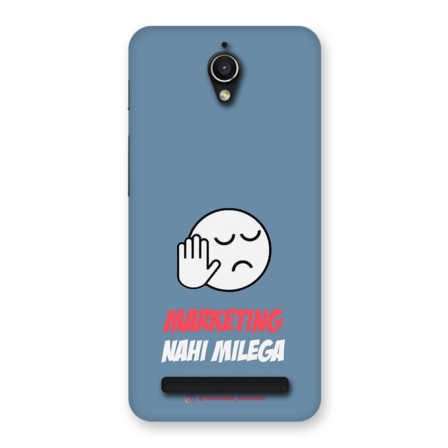 Marketing Nahi Milega SteelBlue Back Case for Zenfone Go