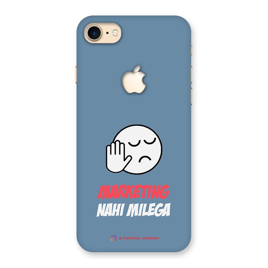 Marketing Nahi Milega SteelBlue Back Case for iPhone 7 Apple Cut