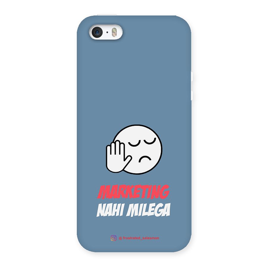 Marketing Nahi Milega SteelBlue Back Case for iPhone SE