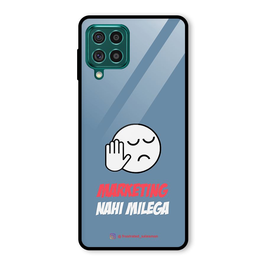 Marketing Nahi Milega SteelBlue Glass Back Case for Galaxy F62