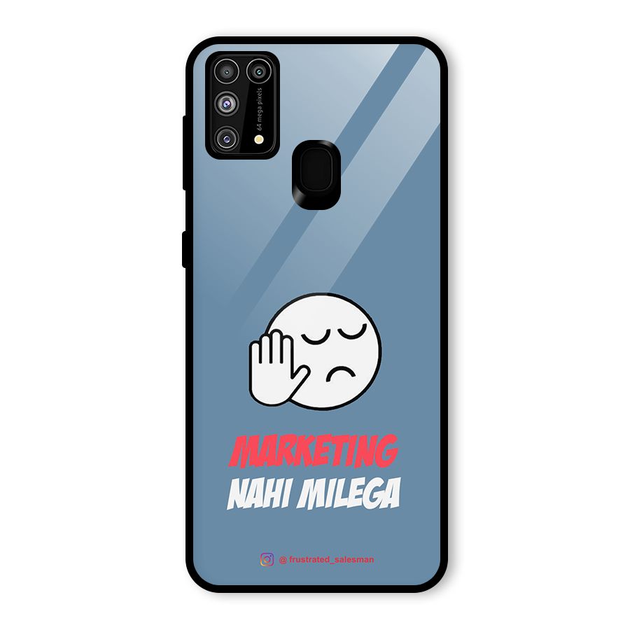 Marketing Nahi Milega SteelBlue Glass Back Case for Galaxy M31