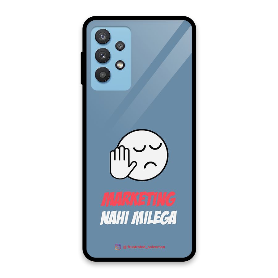 Marketing Nahi Milega SteelBlue Glass Back Case for Galaxy M32 5G