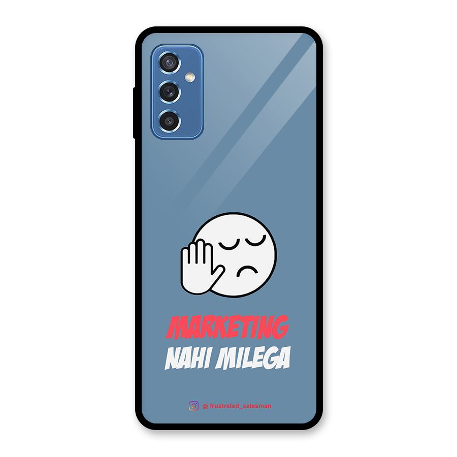 Marketing Nahi Milega SteelBlue Glass Back Case for Galaxy M52 5G