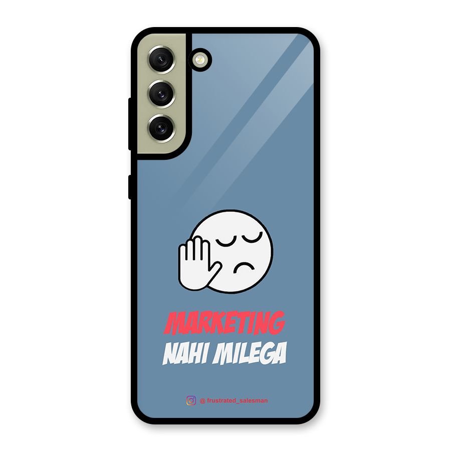 Marketing Nahi Milega SteelBlue Glass Back Case for Galaxy S21 FE 5G