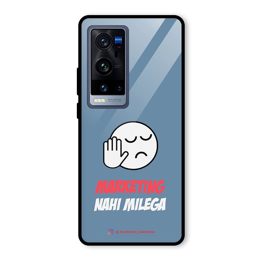 Marketing Nahi Milega SteelBlue Glass Back Case for Vivo X60 Pro Plus
