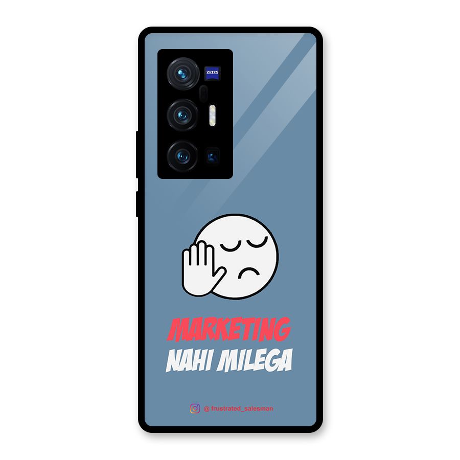 Marketing Nahi Milega SteelBlue Glass Back Case for Vivo X70 Pro Plus