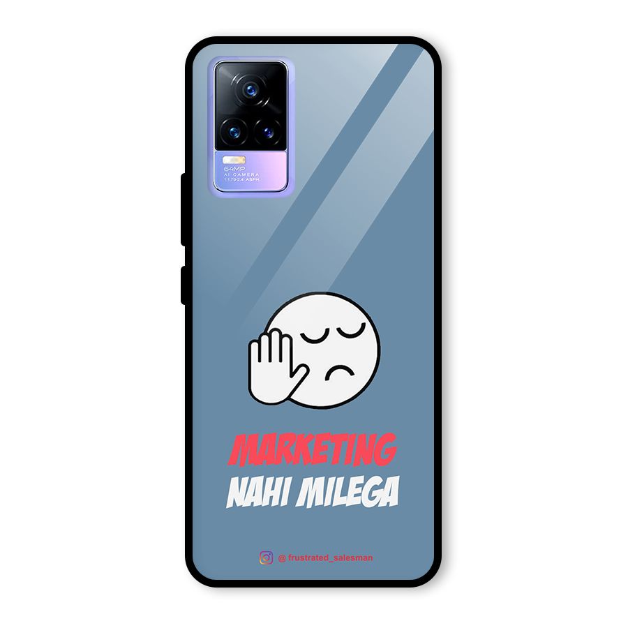 Marketing Nahi Milega SteelBlue Glass Back Case for Vivo Y73