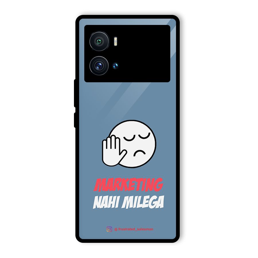 Marketing Nahi Milega SteelBlue Glass Back Case for Vivo iQOO 9 Pro