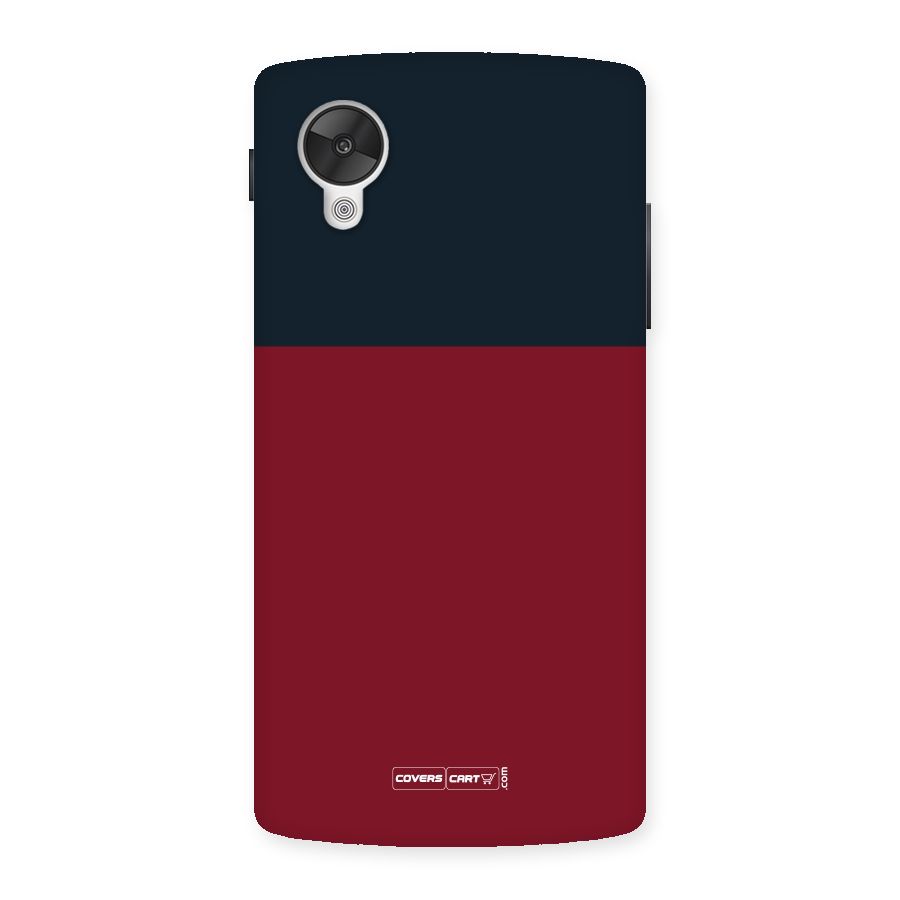 Maroon and Navy Blue Back Case for Google Nexsus 5
