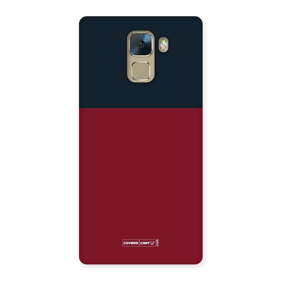 Maroon and Navy Blue Back Case for Huawei Honor 7