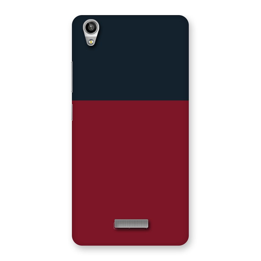 Maroon and Navy Blue Back Case for Lava-Pixel-V1