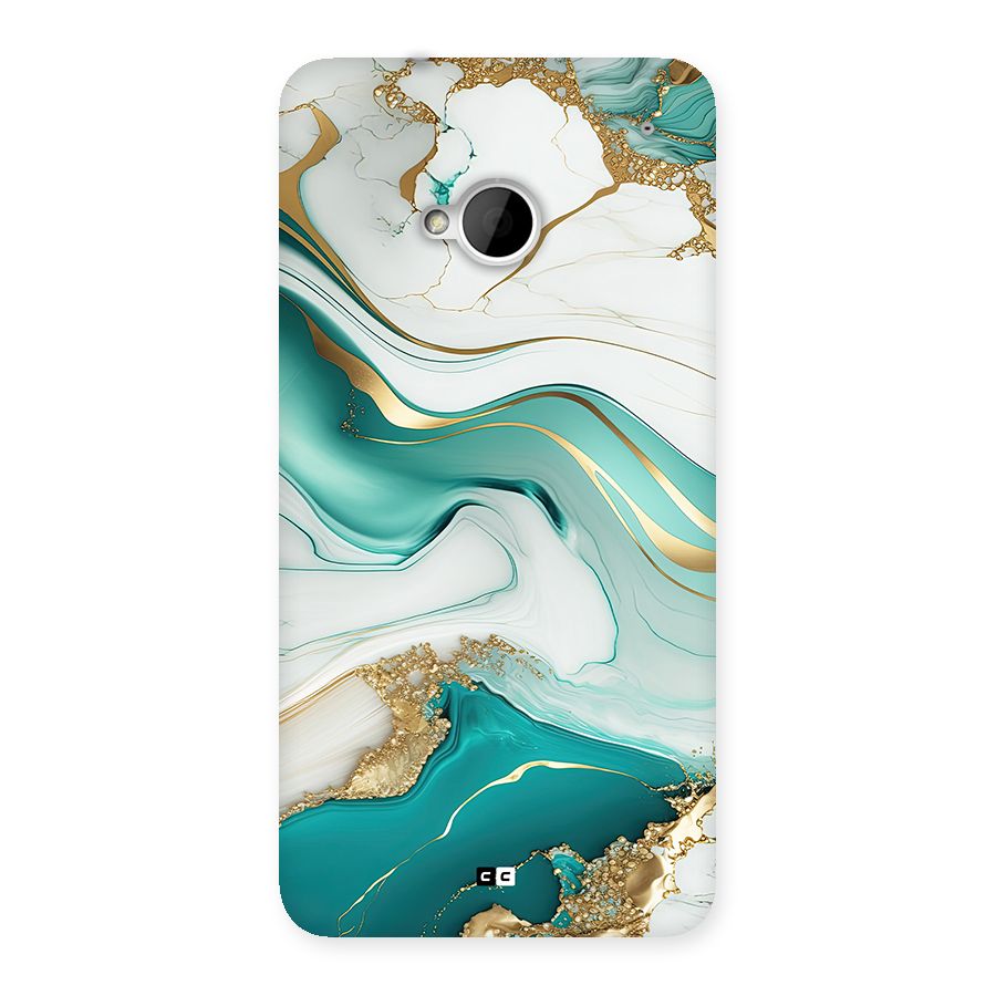 Marvelous Marble Back Case for One M7 (Single Sim)
