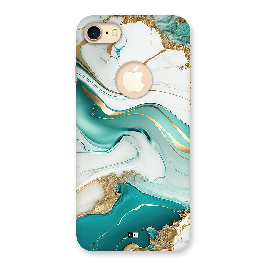 Marvelous Marble Back Case for iPhone 7 Logo Cut