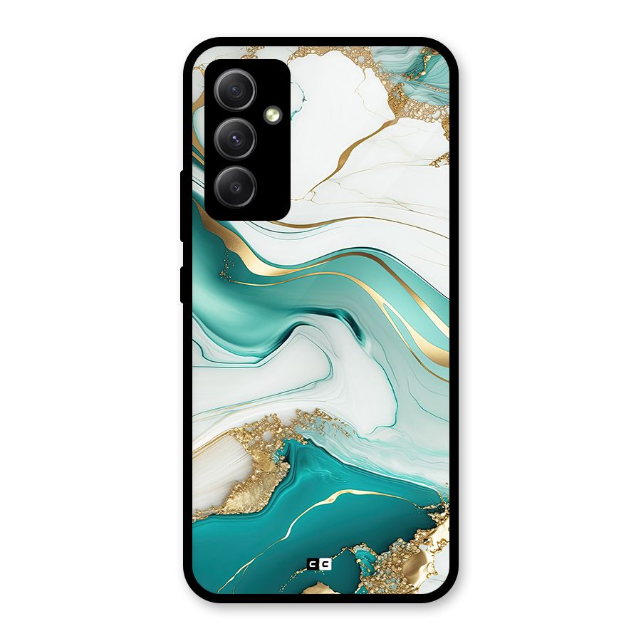 Marvelous Marble Glass Back Case for Galaxy A34