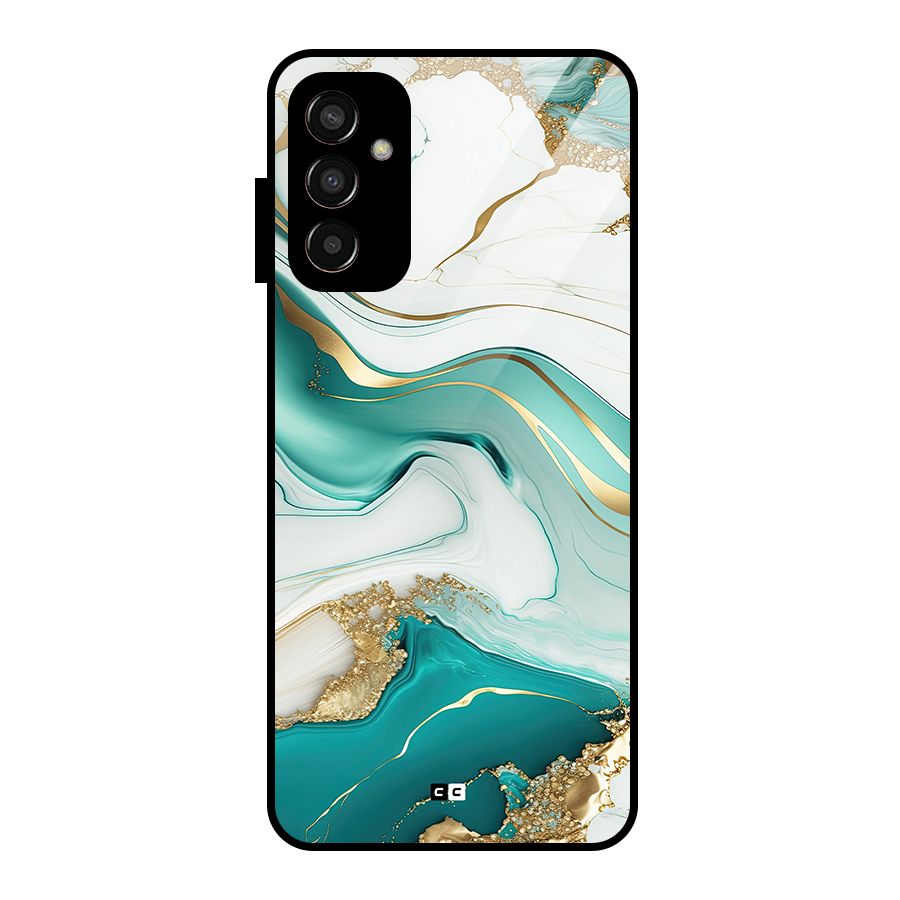 Marvelous Marble Glass Back Case for Galaxy F13