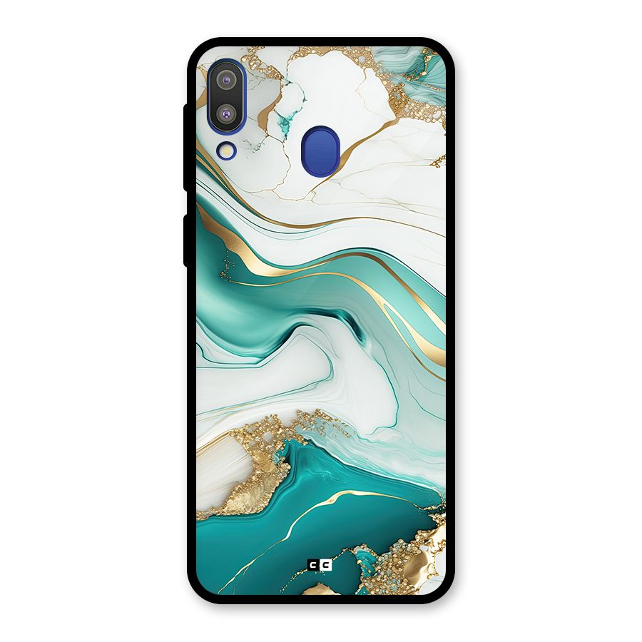 Marvelous Marble Glass Back Case for Galaxy M20