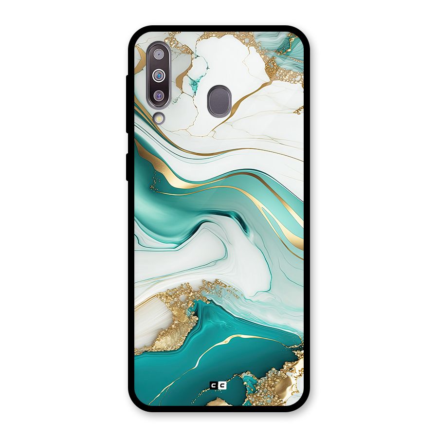 Marvelous Marble Glass Back Case for Galaxy M30