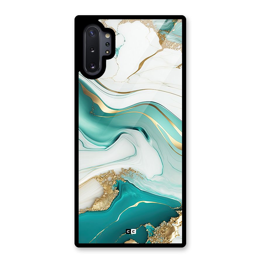 Marvelous Marble Glass Back Case for Galaxy Note 10 Plus