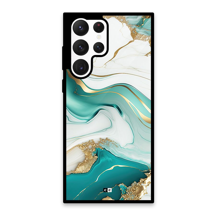 Marvelous Marble Glass Back Case for Galaxy S22 Ultra 5G