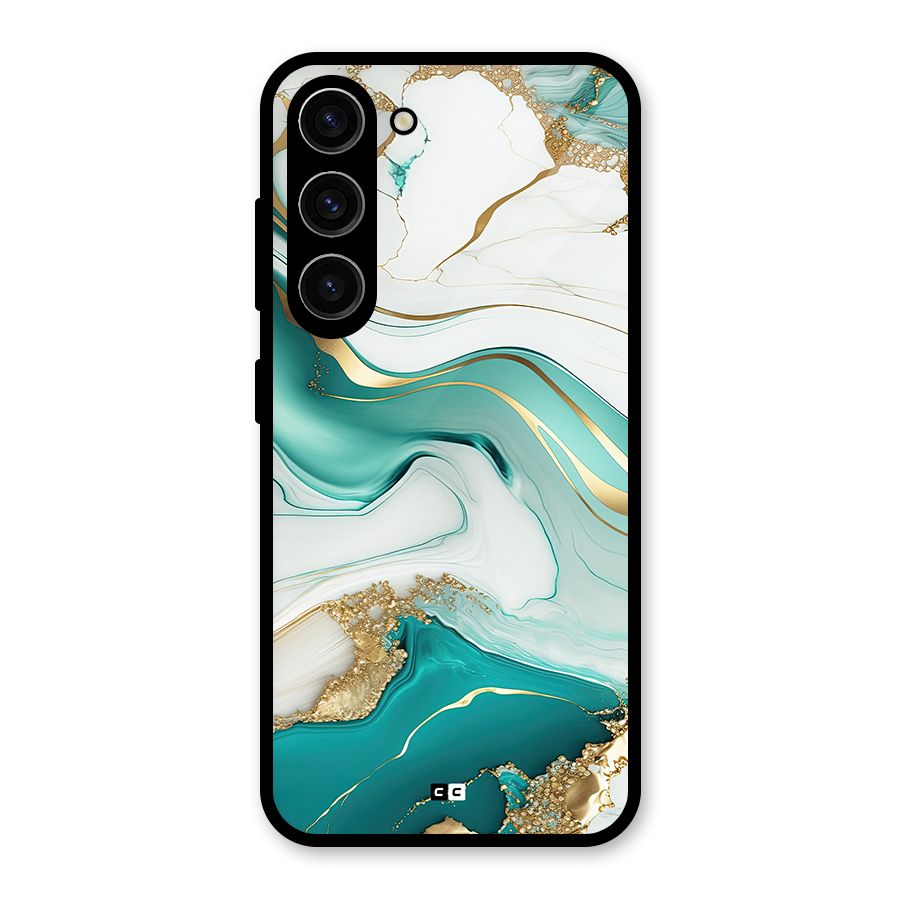 Marvelous Marble Glass Back Case for Galaxy S23