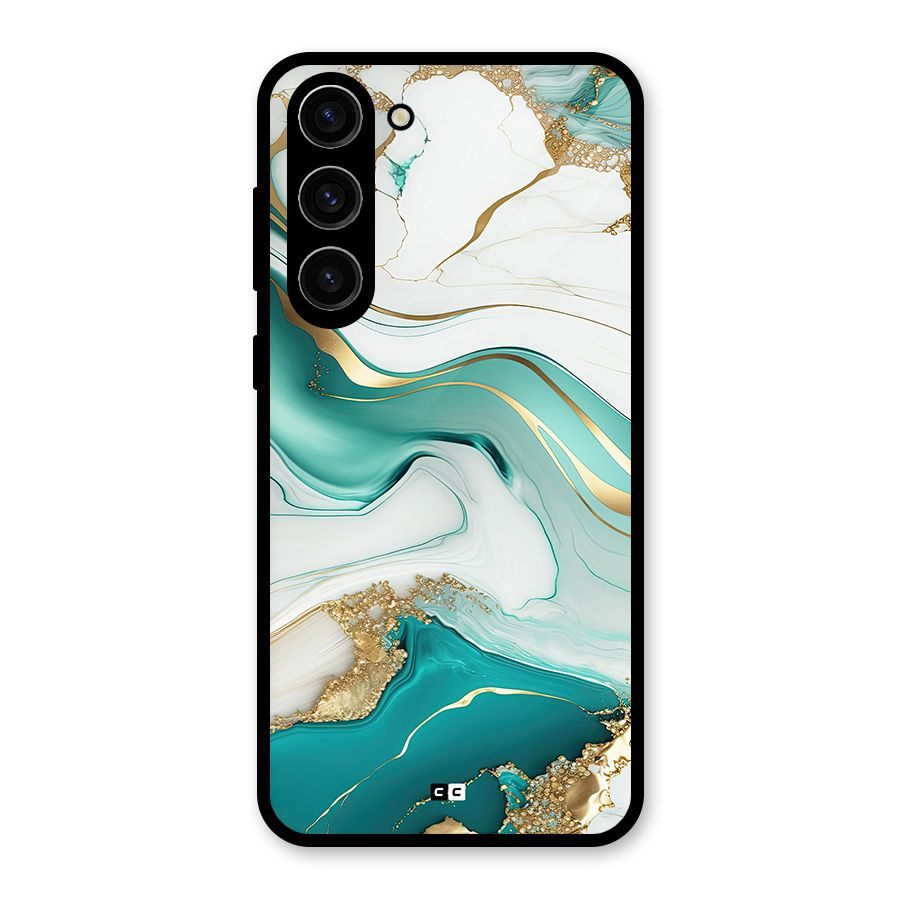 Marvelous Marble Glass Back Case for Galaxy S23 Plus