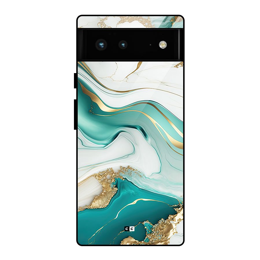 Marvelous Marble Glass Back Case for Google Pixel 6