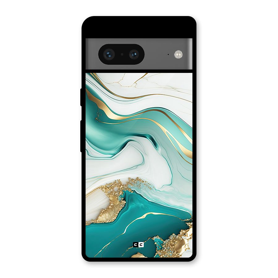 Marvelous Marble Glass Back Case for Google Pixel 7