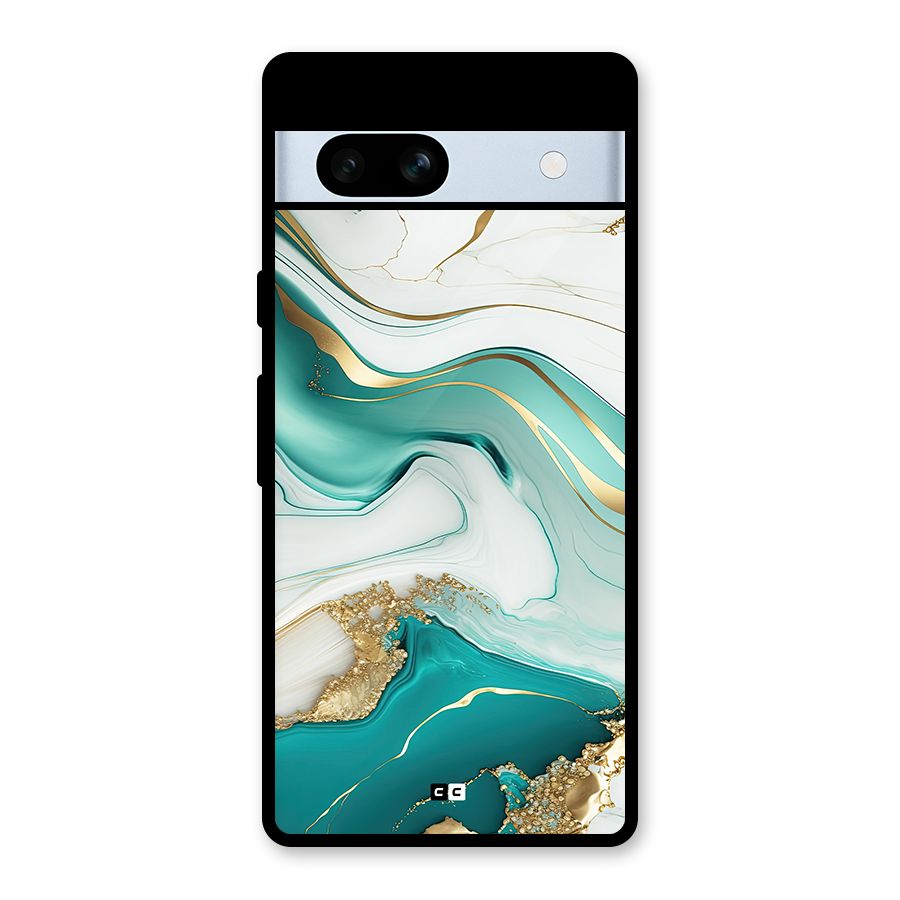 Marvelous Marble Glass Back Case for Google Pixel 7a