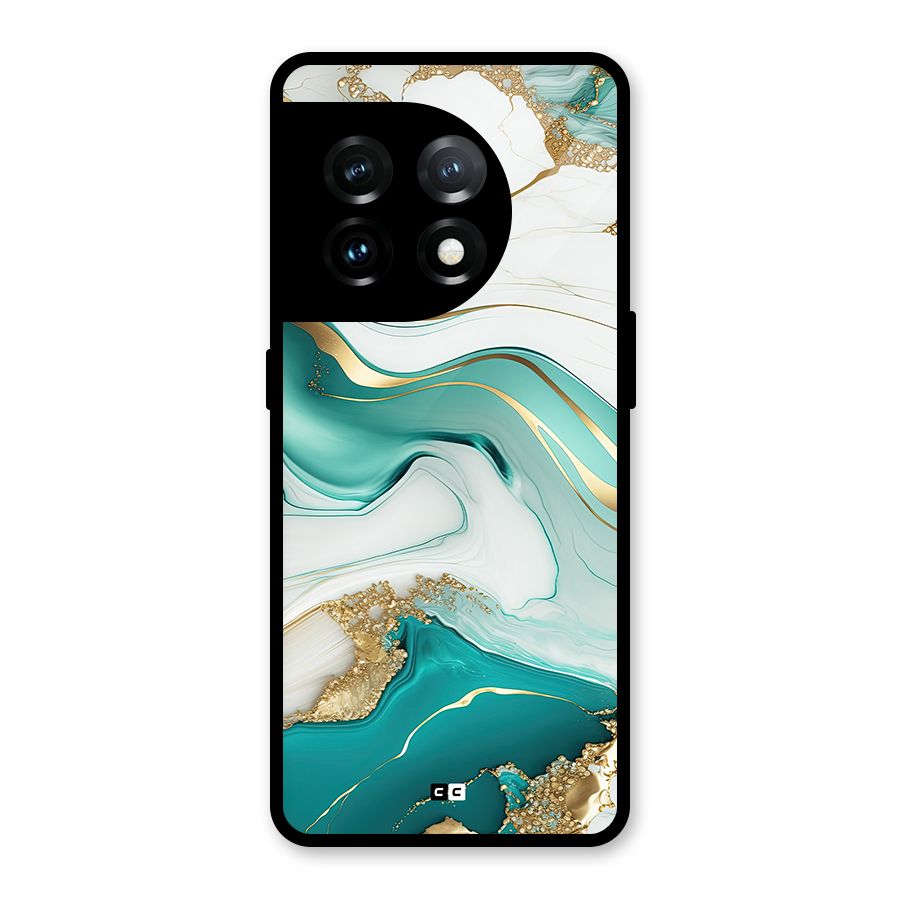 Marvelous Marble Glass Back Case for OnePlus 11