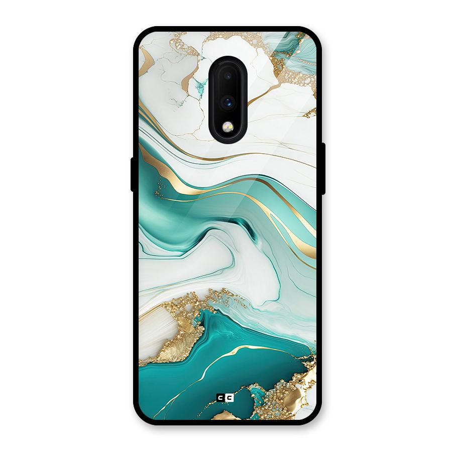 Marvelous Marble Glass Back Case for OnePlus 7
